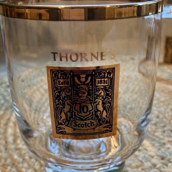 (4) Vintage Thorne's Scotch Rocks/Lowball Glasses - MCM - Picture 6 of 9